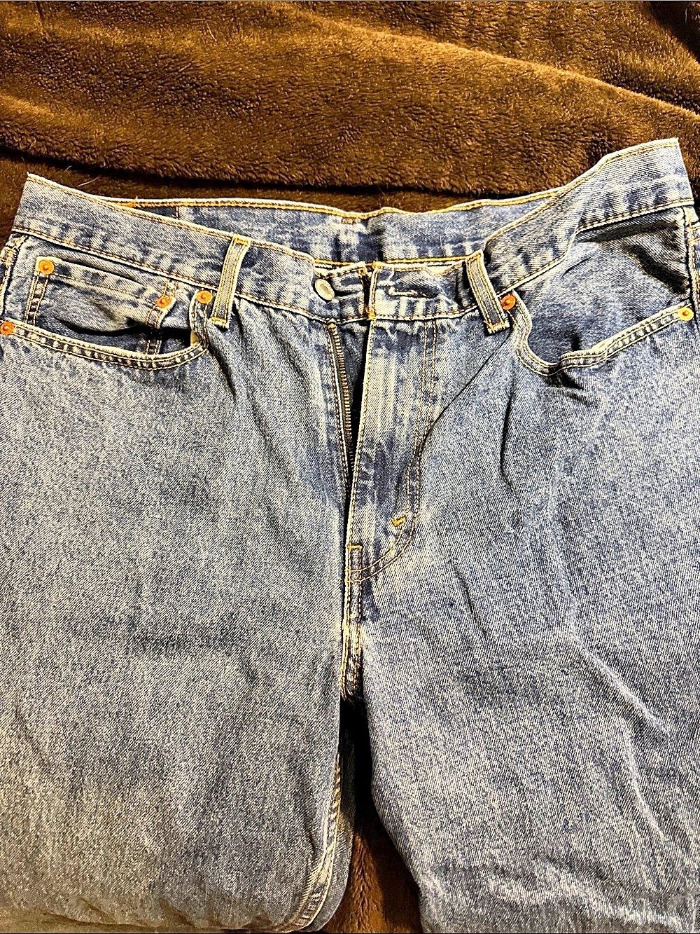 Levi's 550 Straight Leg Jeans Blue Waist 36